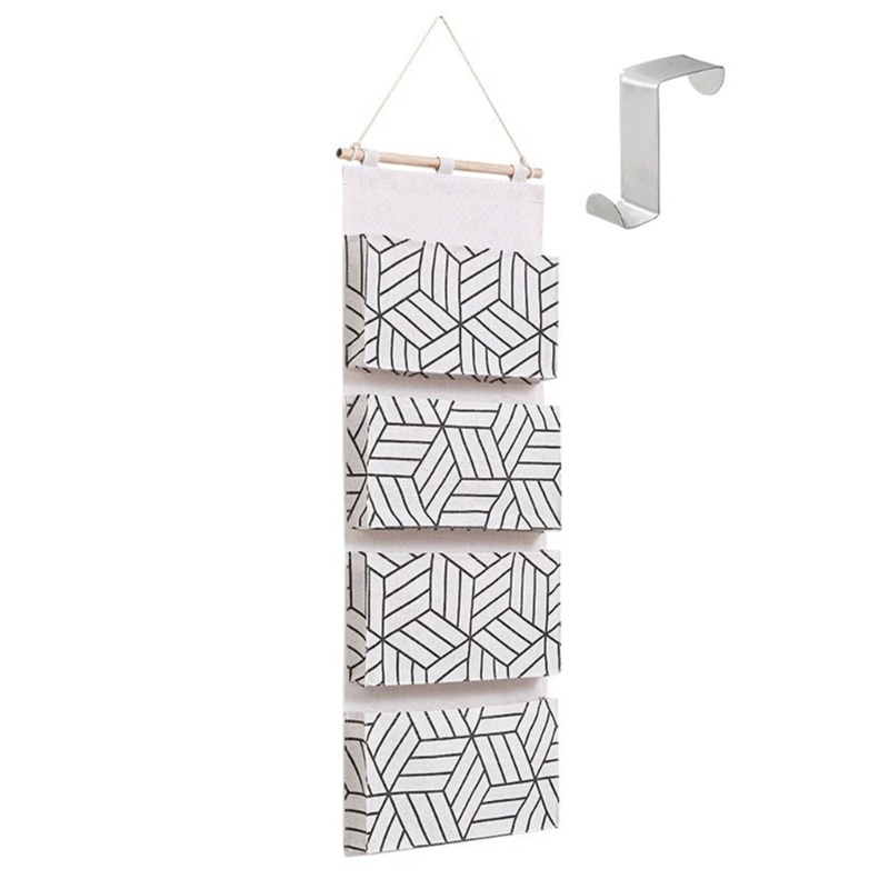 Túi Treo Đựng Đồ Dùng 4 Tầng Đa Năng Tiết Kiệm Không Gian Tiện Dụng Cho Phòng Ngủ Của Bé