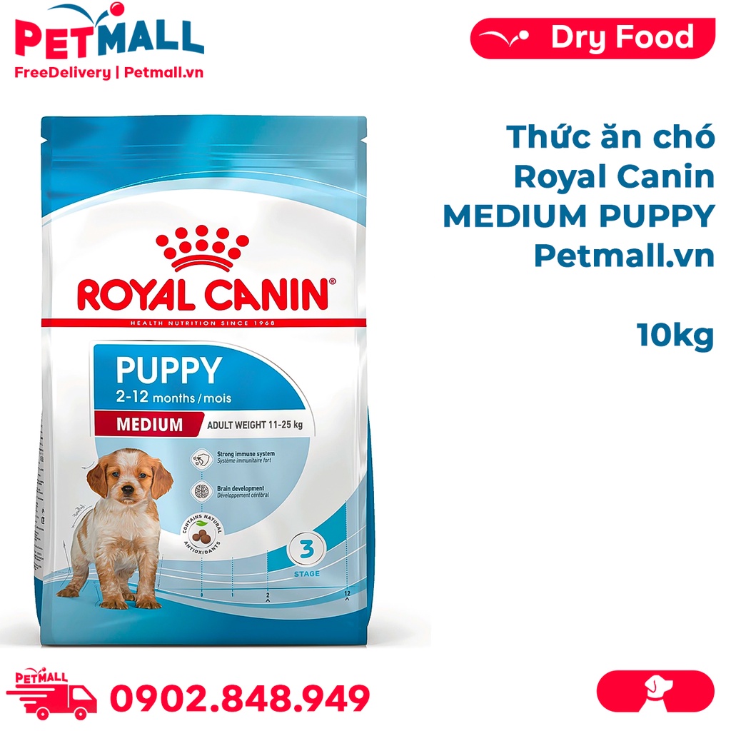 Thức ăn chó Royal Canin MEDIUM PUPPY 10kg Petmall