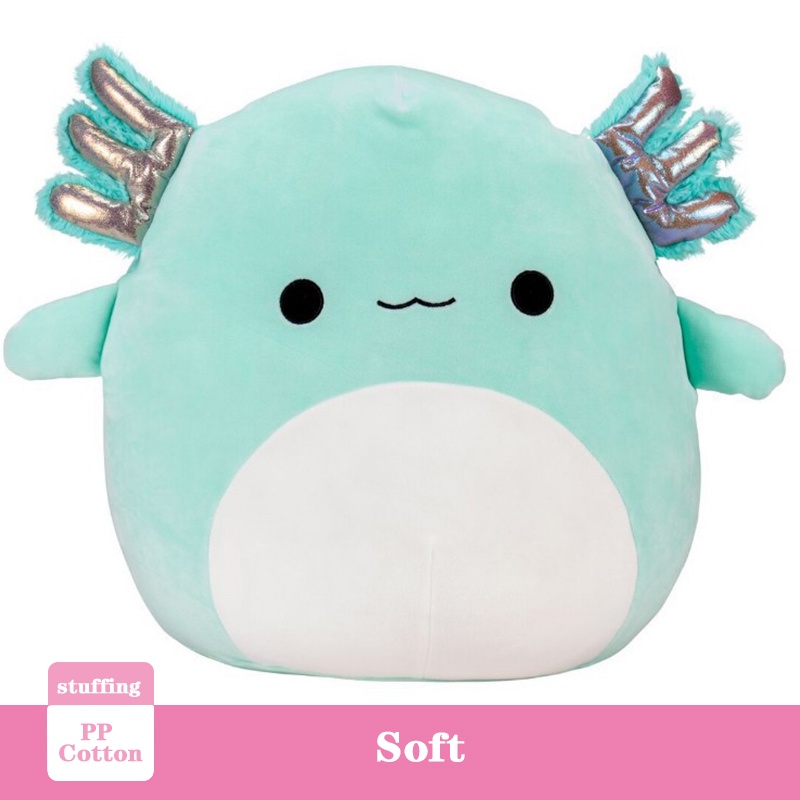 Plush Axolotl 8"16" Teal Green Anastasia Doll Toy Gift Kids Squishmallow Soft