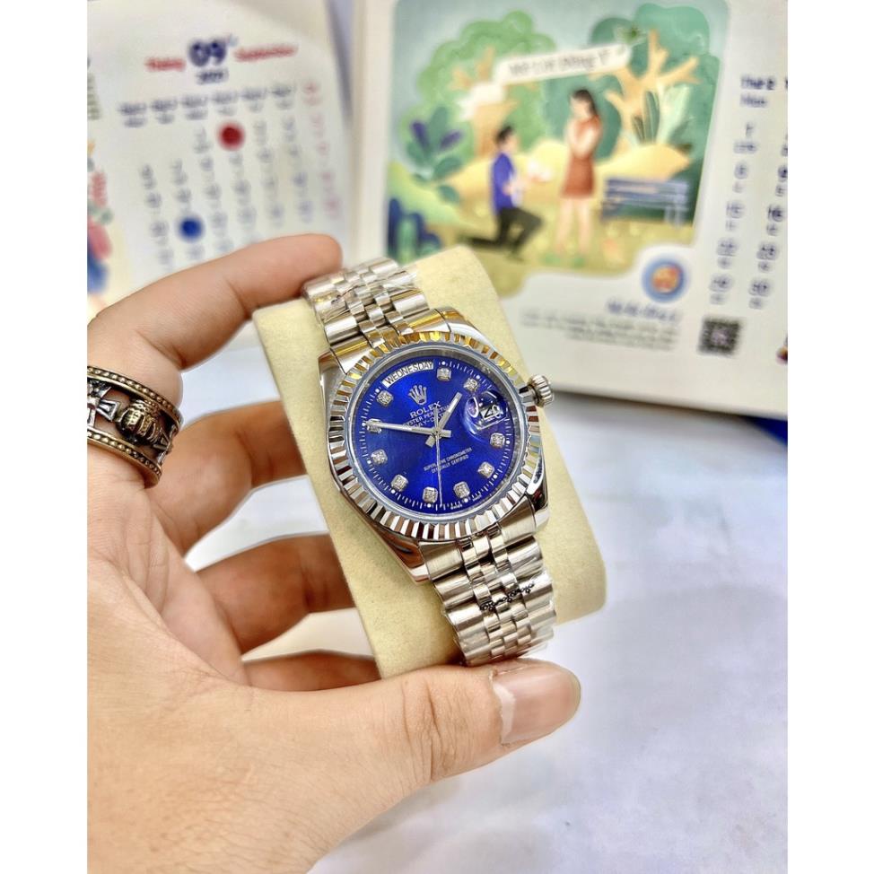 Đồng Hồ Nam RoLex Day-Date Sapphire RA53 XANH DƯƠNG Máy cơ Automatic Nhật