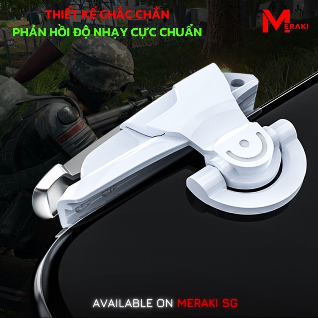 Nút bắn Pubg Mobile chơi game siêu nhạy mô phỏng phi thuyền Z1  tay cầm chơi game điện thoại pubg ros freefire Meraki SG