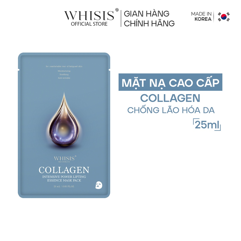 Mặt Nạ Collagen Cao Cấp WHISIS Intensive Collagen Power Lifting Essence Chống Lão Hóa, Tái Tạo Da Chuyên Sâu 25ml