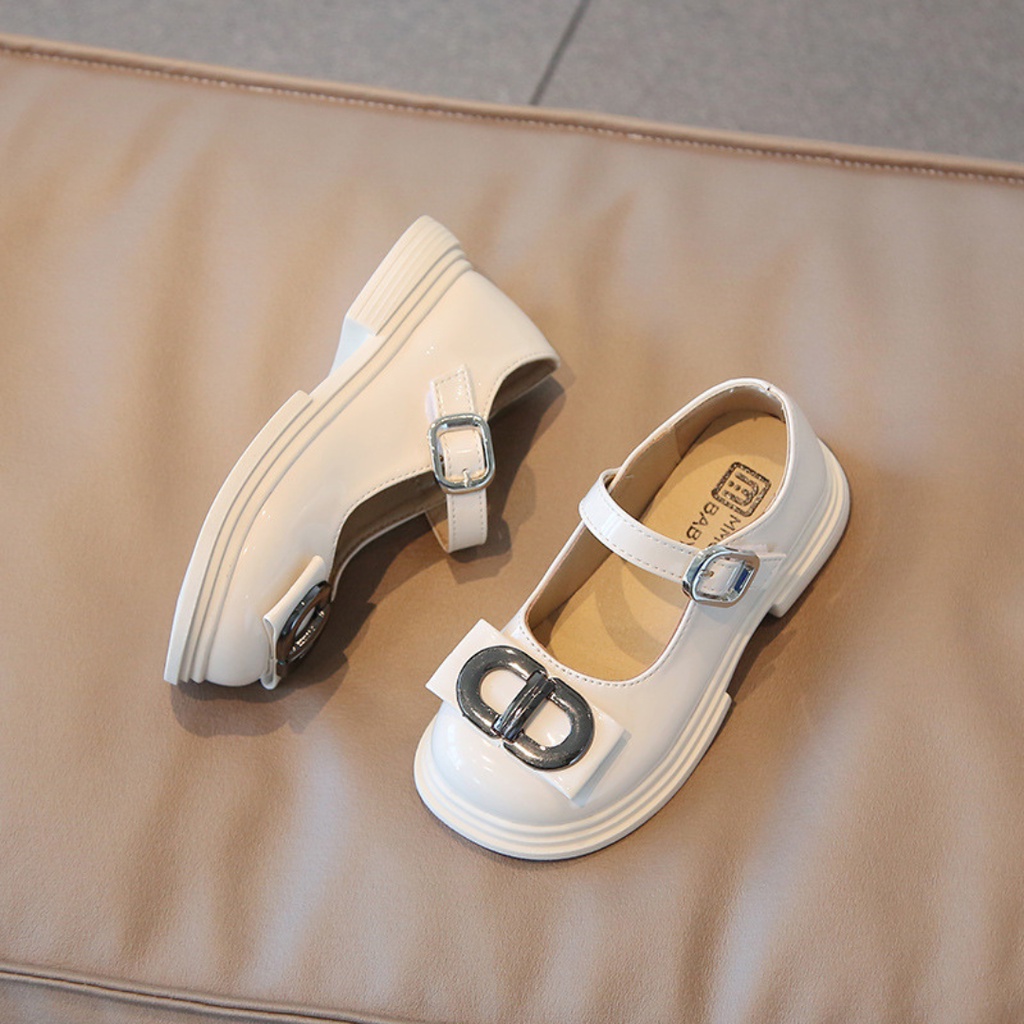 Giày búp bê bé gái Giày búp bê đính khuy dễ thương cho bé gái