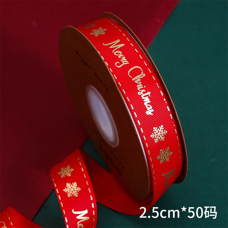Ruy băng noel rộng 2,5cm
