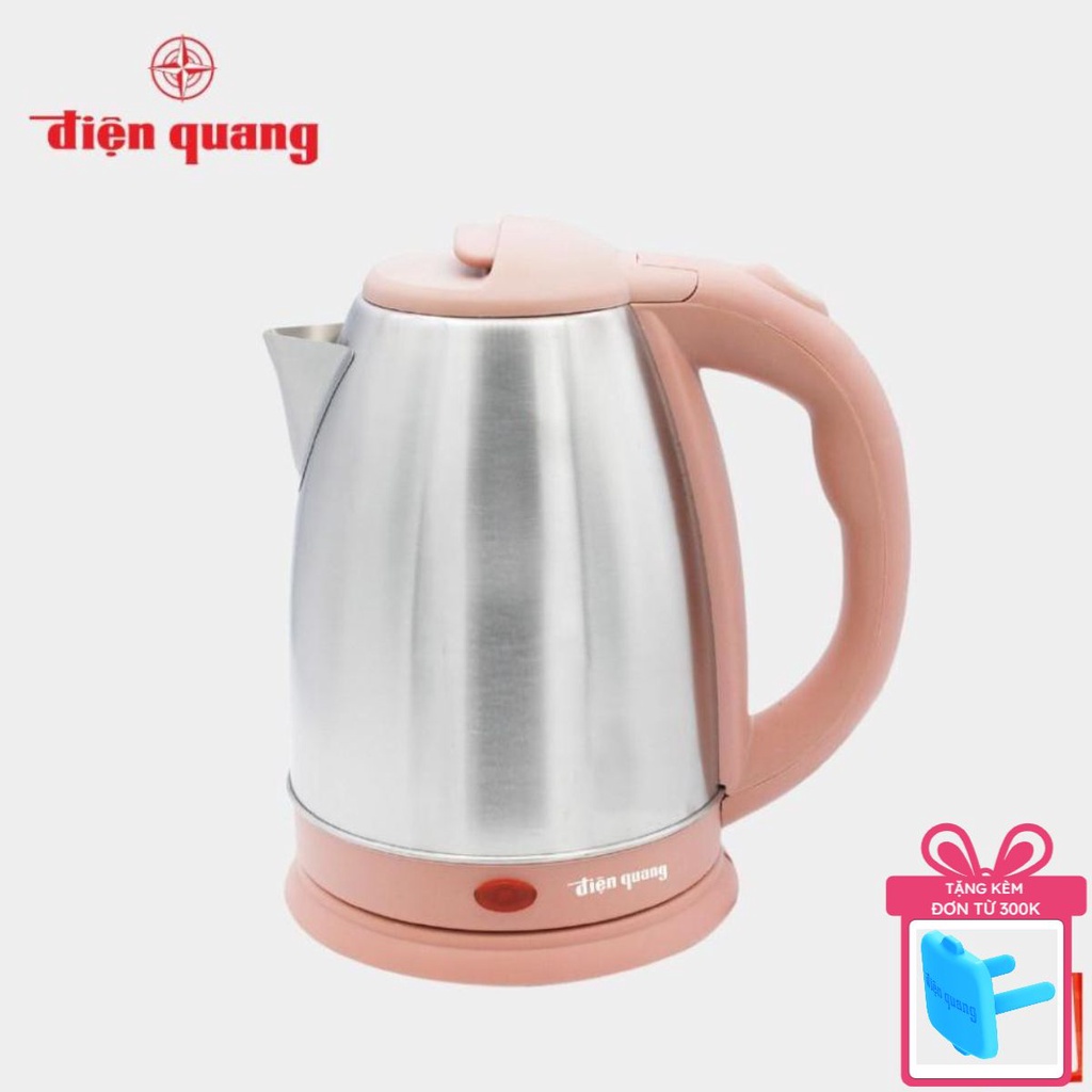 Ấm đun nước siêu tốc Điện Quang ĐQ EKT07 1518 BR (1500W, 1.8L, INOX 201, nhựa PP, màu nâu)