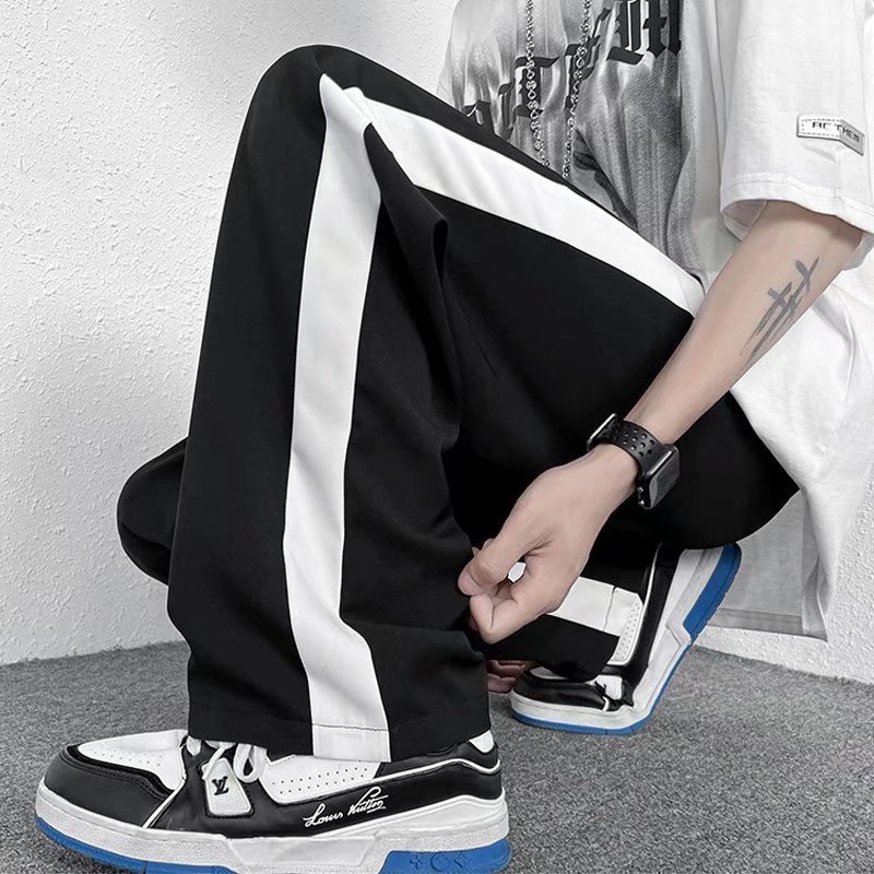 Quần jogger form rộng xốp tổ ong ống rộng suông nam nữ unisex thể thao