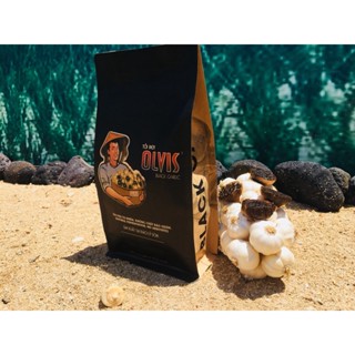 Tỏi Đen Lý Sơn OLVIS nhiều tép 200G - Đặc sản Lý Sơn chính gốc.