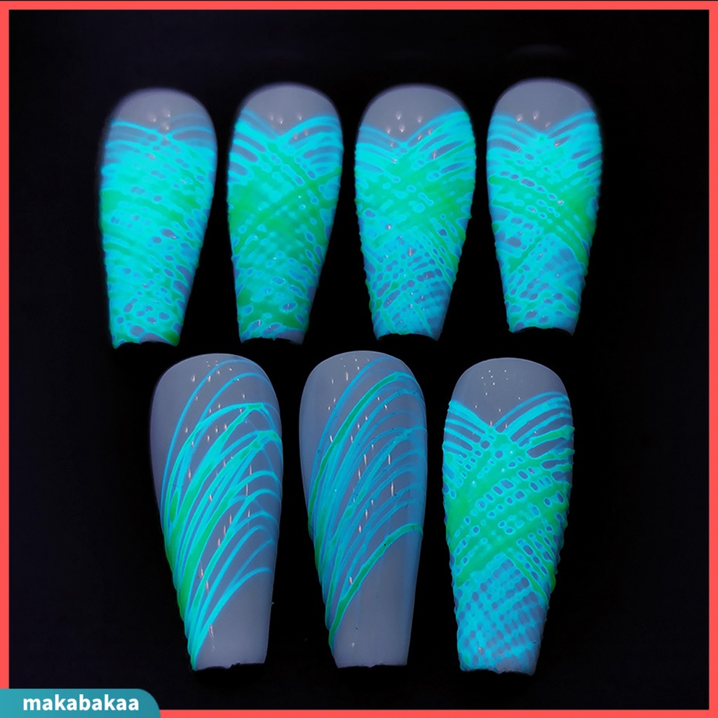 Gel vẽ móng tay 5ml màu neon dạ quang độc đáo cuốn hút
