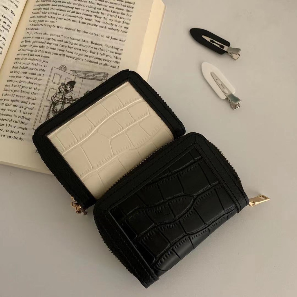 Ví Da PU Cao Cấp Với 18 Ngăn Đựng Thẻ Thời Trang