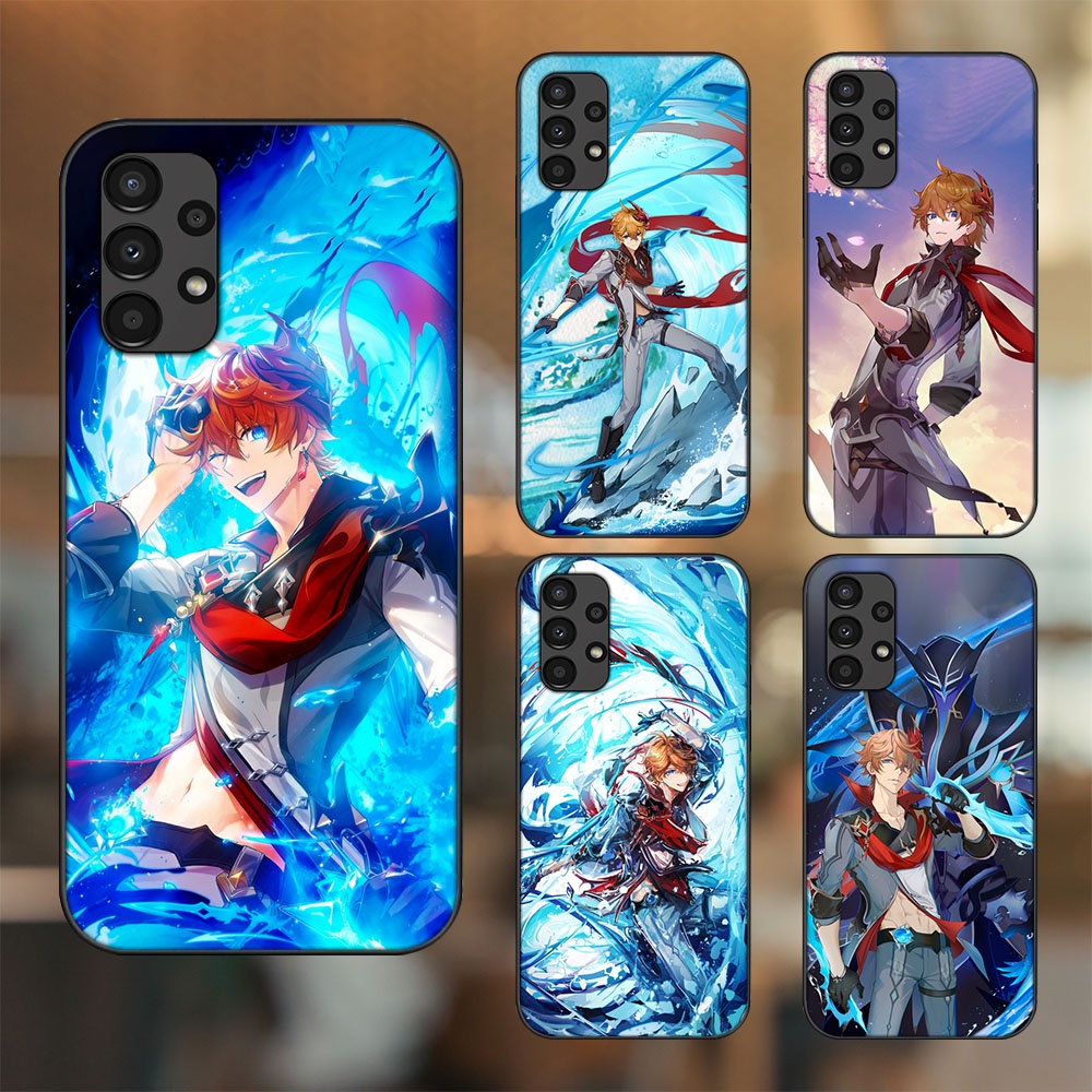 Ốp lưng Samsung A53, A72, A73 viền đen in hình Tartaglia Childe Genshin Impact