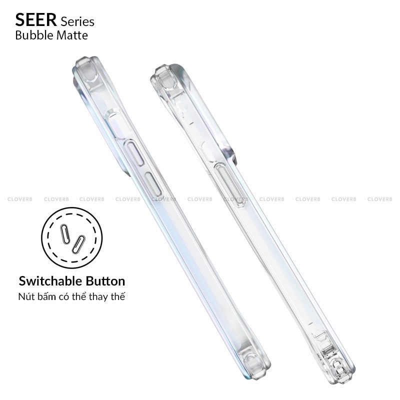 Ốp Lưng Nhám BUTTERCASE Bubble Màu Gradient Đổi Màu Sắc Ở Các Góc Nhìn Khác Nhau Chống Sốc Bảo Vệ Camera Cho iP14 Promax