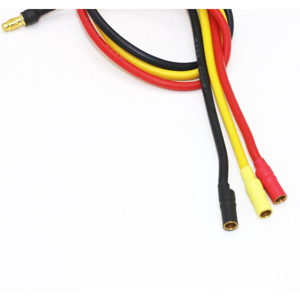 3 Dây Cáp Nối Dài Động Cơ Không Chổi Than 300mm 30cm 3.5mm ESC 16Awg