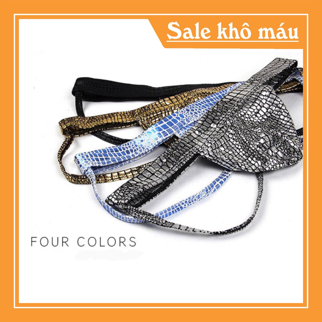 Quần lót nam, quần lót dây da jocktrap nam thun phủ da cao cấp