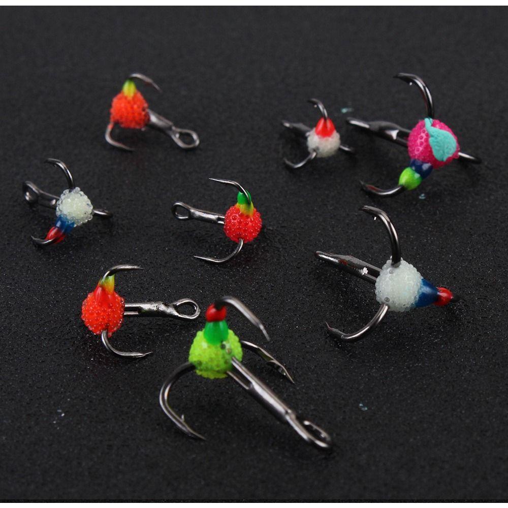 SHOUKEY Bộ 5 Móc Câu Cá Bằng Thép Carbon Bền Bỉ # 6 # 8 # 12 # 14 #