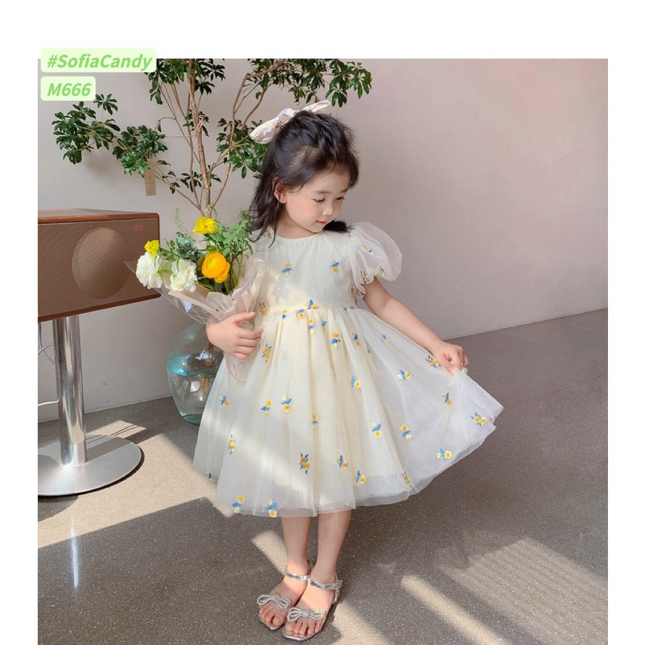 ĐẦM REN THÊU HOA SOFIA CANDY