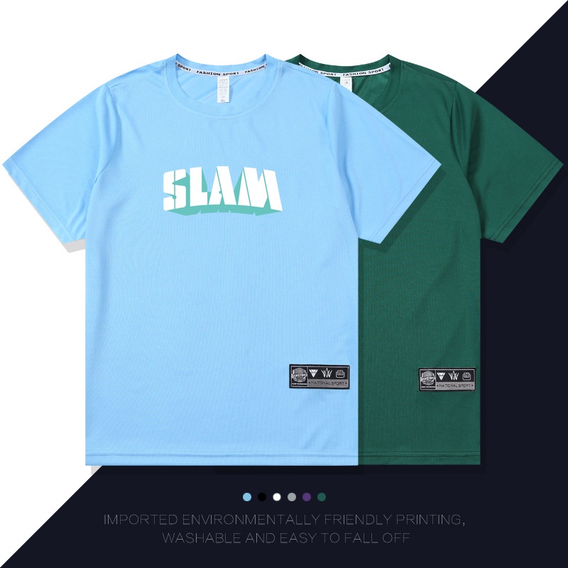 Áo Thun Thể Thao Ngắn Tay Thoáng Khí Thời Trang Cho Nam