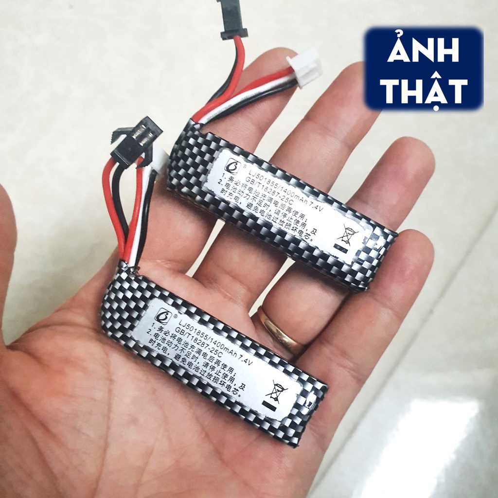 Pin Sạc Lithium PIN LJ501855 7.4V 1400MAH 25C Dành Cho Đồ Chơi Điều Khiển và Đồ Chơi Hành Động