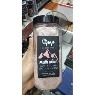 Muối hồng Himalaya xay nhuyễn Vipep 500g