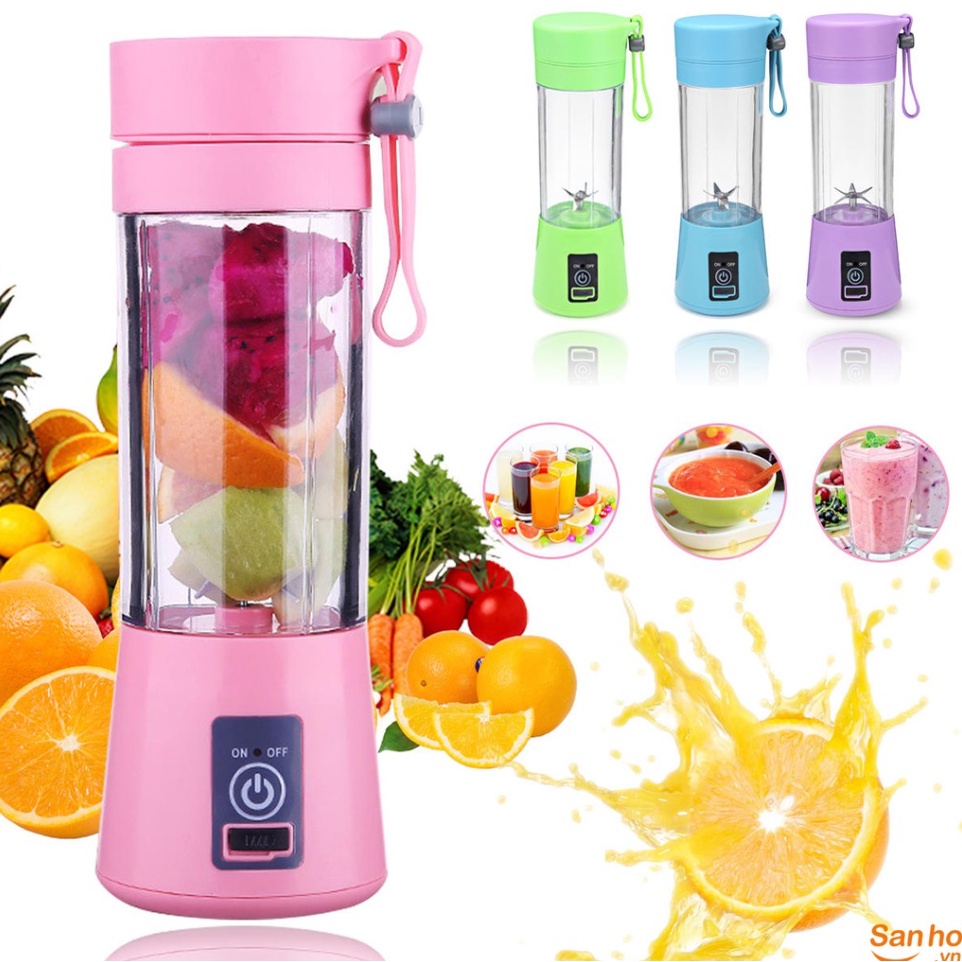 Máy Xay Sinh Tố Cầm Tay – Máy Xay Hoa Qủa Mini 6 Lưỡi Đa Năng