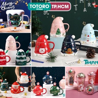 Ly cốc - Bình giữ nhiệt Giáng sinh Merry Christmas Ngôi nhà Tuyết Ông Già Noel Chiếc Mũ Cây Thông Tuyết