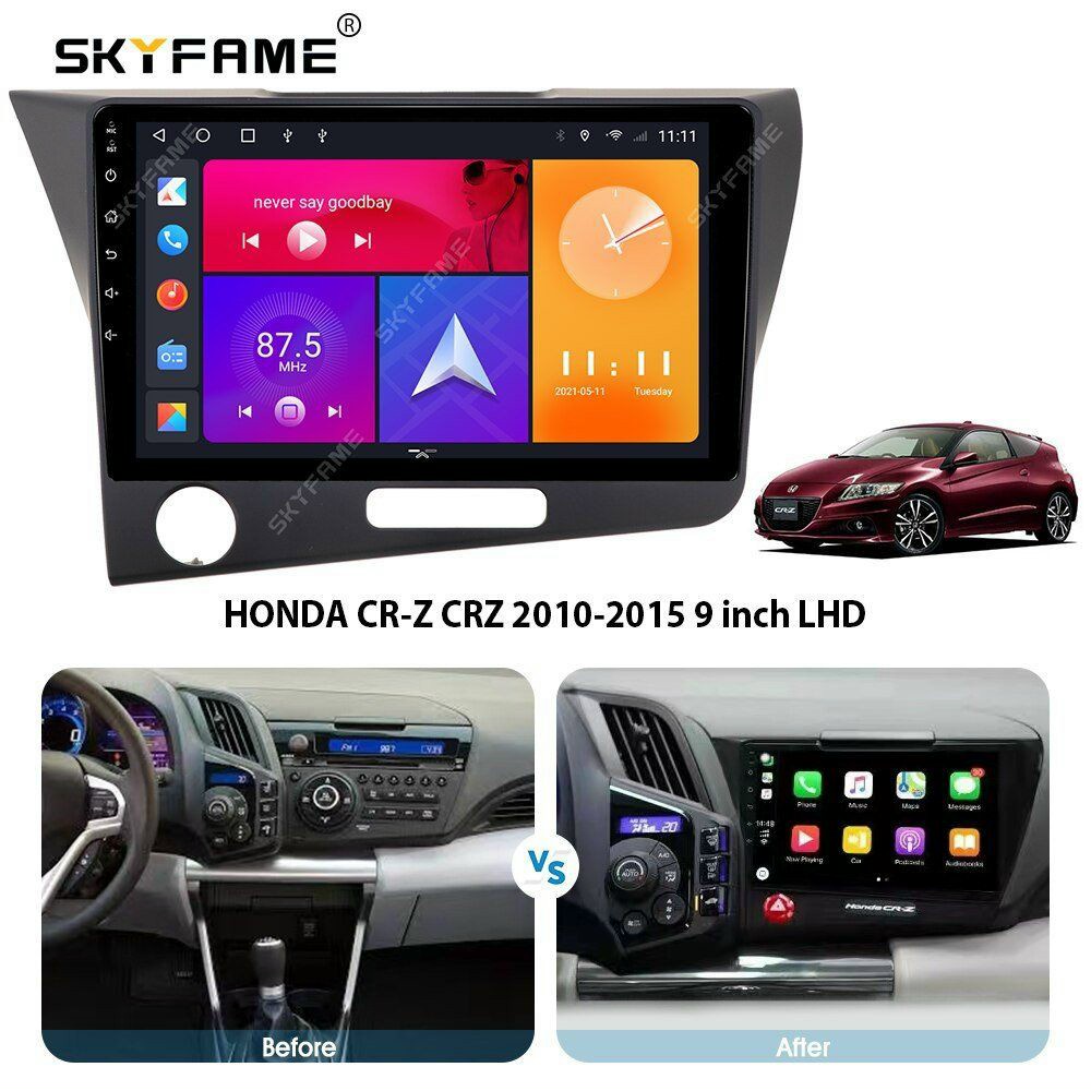 MẶT DƯỠNG DÂY NGUỒN LẮP MÀN HÌNH 9 INCH CHO XE HONDA CRZ (CR-Z) 2009-2016