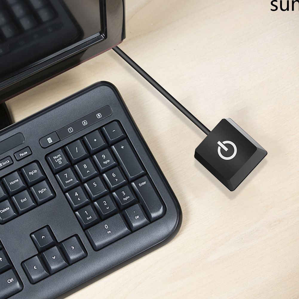 (Con Tàu Ngày Nay) 2M Nhiều Màu Sắc Đèn Led Máy Tính Để Bàn Công Tắc Bo Mạch Chủ Máy Tính Bên Ngoài Bắt Đầu Bật/Tắt Nối Dài Cho nhà Văn Phòng-Mặt Trời. Vn