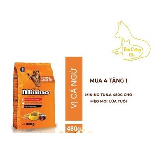 [ hạt ] Minino Tuna 480g dành cho mèo mọi lứa tuổi