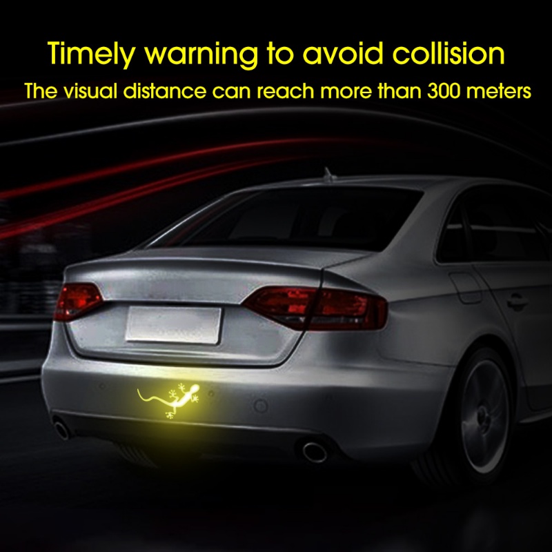 Đề Can Phản Quang Tự Dính Hình Tắc Kè Sáng Tạo Trang Trí Xe Hơi