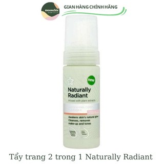 Tẩy trang 2 trong 1 Superdrug Naturally Radiant Complete Cleanser 150ml