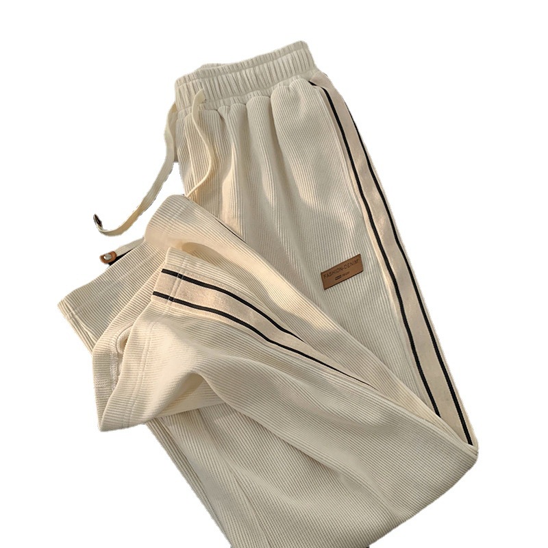 Quần Dài Thể Thao Ống Rộng Vải Nhung Thời Trang Cá Tính Cho Nam