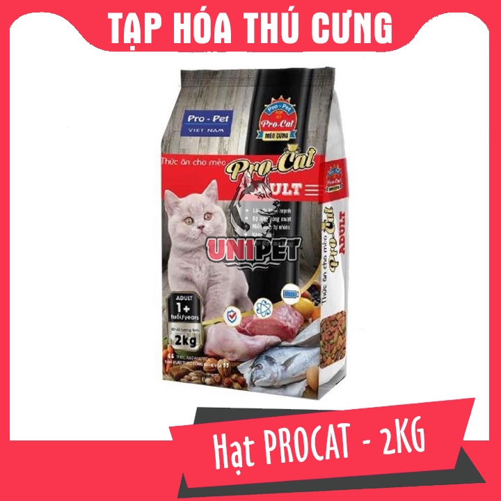Hạt cho mèo lớn PRO CAT 2KG Việt Nam