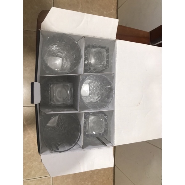 Bộ cốc 6 chiếc thuỷ tinh pha lê cao cấp uống nước,bia,nước ngọt siêu sang trọng