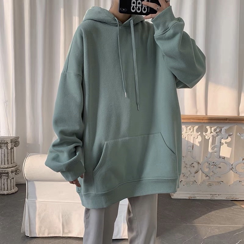 Áo hoodie trơn VN CLO xanh lạ - HD022