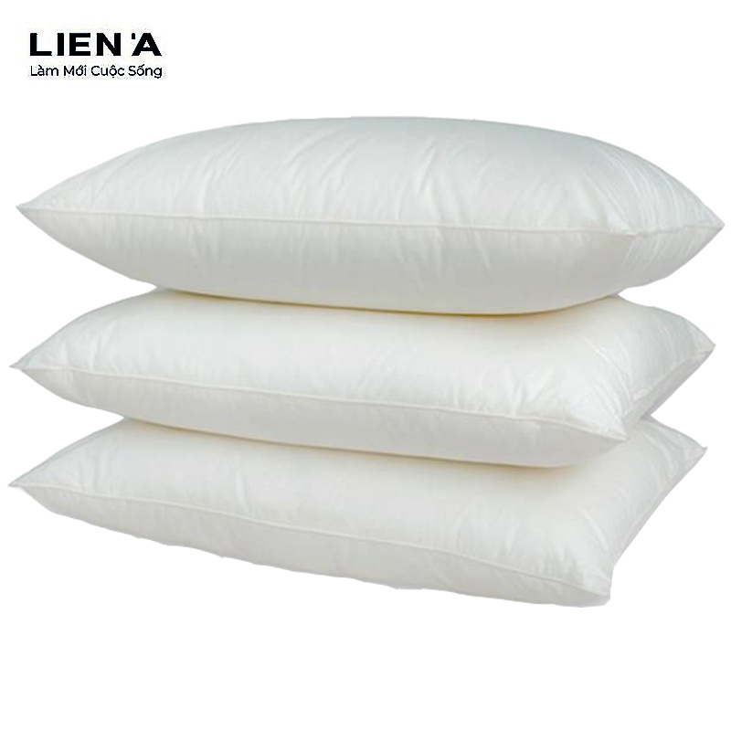 Gối Gòn Liên Á Mliving 50x70x15cm - Ruột Gối Đầu, Ruột Gối Nằm Bông Gòn Liên Á