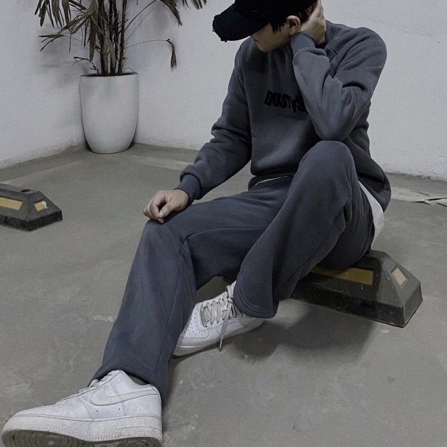 Quần nỉ Sweatpant DUSTY STUDIO ống suông,jogger basic