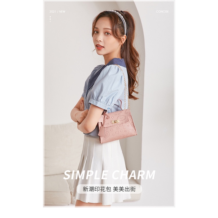 Túi Đeo thời trang Korean style women's shoulder bag ladies bag crossbody small square bag fashion bag 73AE