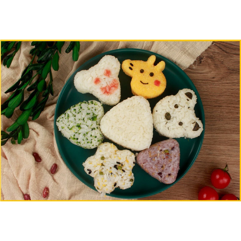 Khuôn Làm Cơm Nắm Onigiri - Dụng Cụ Ép Cơm Bento - Khuôn Cơm Nắm GBMO009