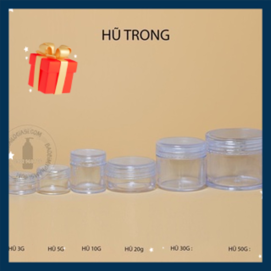 HŨ NHỰA CỨNG TRONG 50GRAM