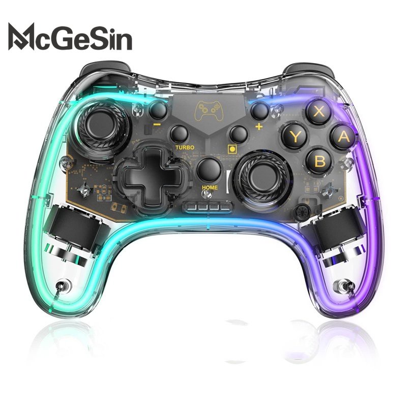 Tay Cầm Chơi Game Không Dây 6 Trục RGB Cho NS Nintendo Switch / Oled / Lite / PC iPhone / Android / PC