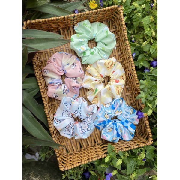 Cột tóc vải Scrunchies  (R2)