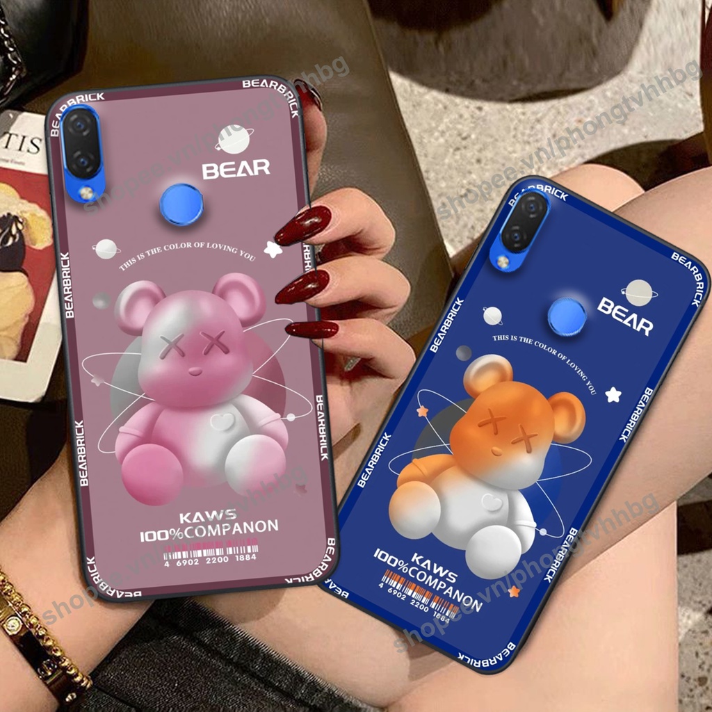 Ốp lưng Huawei Nova 3 / Nova 3E / Nova 3i BEARBRICK, KAWS nhiều mẫu chất cute mới nhất hot