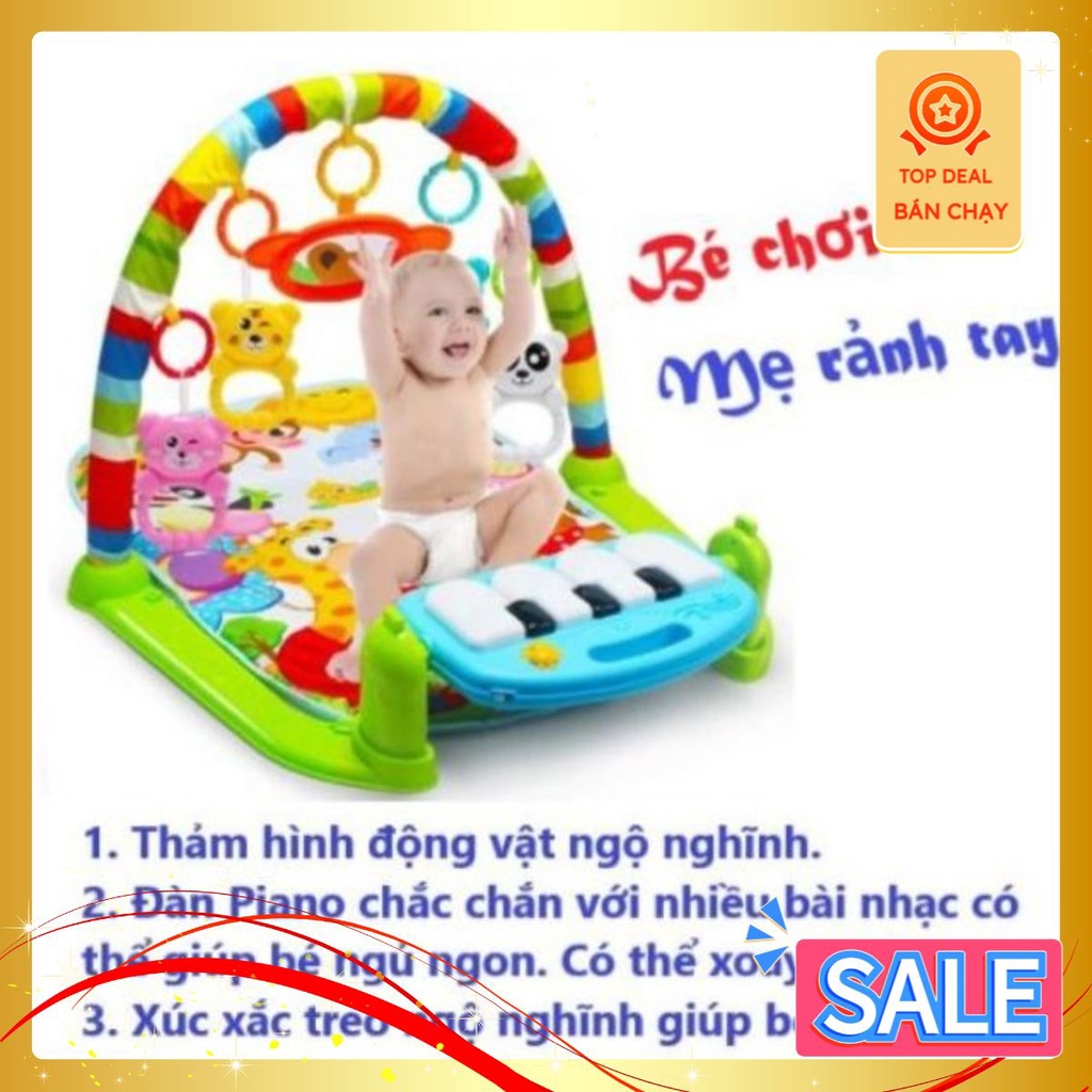 Thảm chơi piano có nhạc đèn