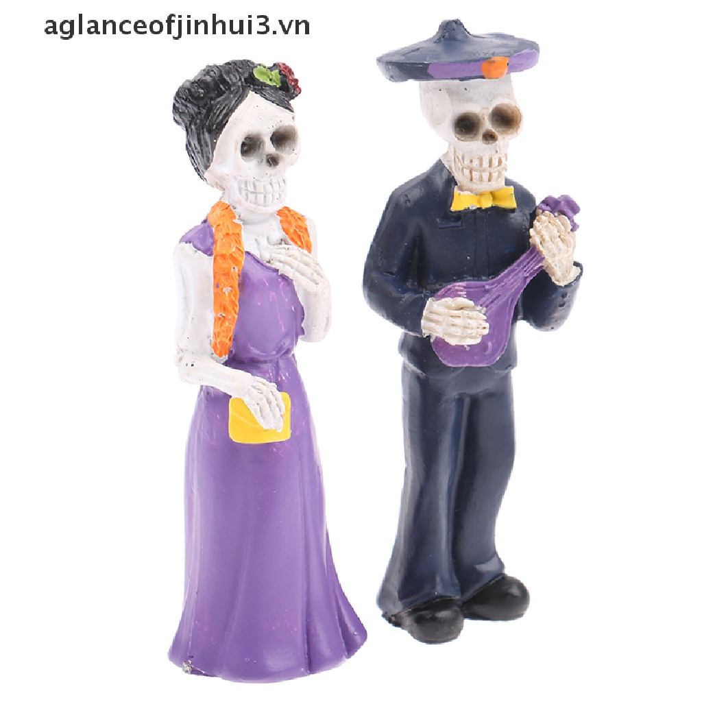 ~ Afhvn ~ Tượng Đầu Lâu Zombie Bằng Nhựa Resin Trang Trí Nội Thất Ô Tô Trang Trí Nội Thất Ô Tô