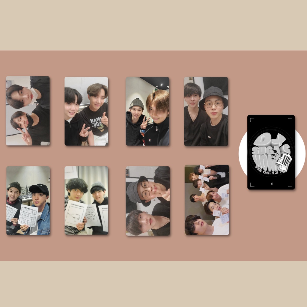 Set 8 card Suga BTS FM [Unofficial]