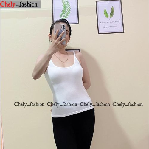 Áo thun hai dây nữ, áo thun nữ dáng ôm có size đại  chất cotton thun co giản  chely_fashion