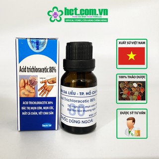 Loại bỏ mụn cơm - mụn cóc - mắt cá chân - acid trivhloracetic 80%