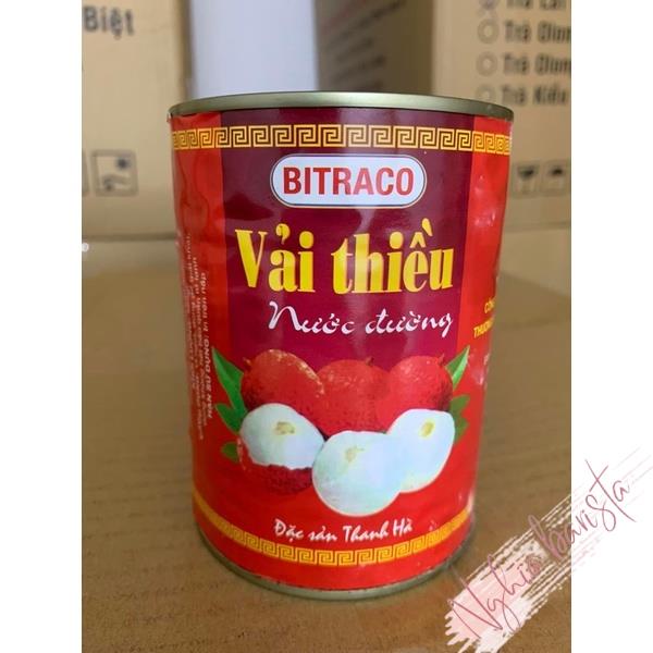 Vải ngâm đường Thanh Hà Bitraco 565gr - Loại 2