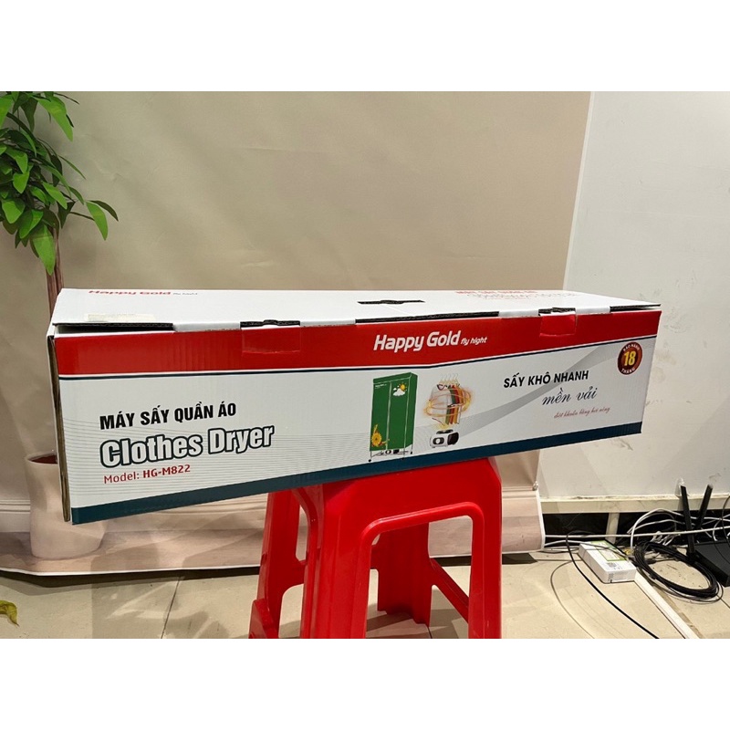 Máy sấy quần áo Happygold HGM822- dung tích lớn