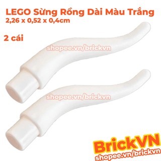 [2 Cái] LEGO Sừng Rồng Dài Màu Trắng ID 6269074 13564