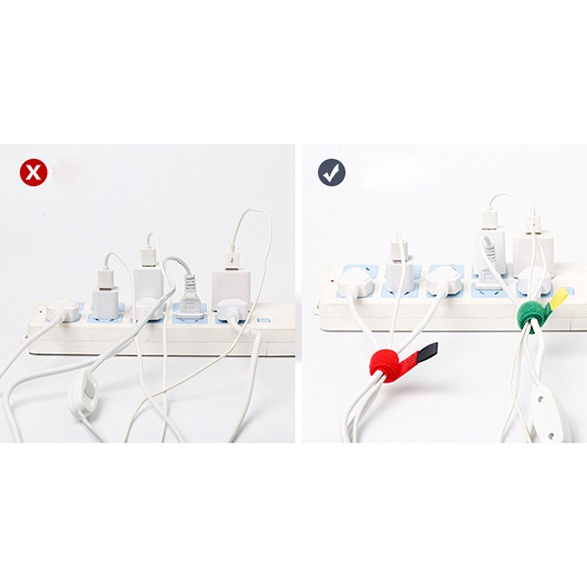 Bộ 6 Dây Quấn Cáp Sạc Nhiều Màu Xuất Nhật